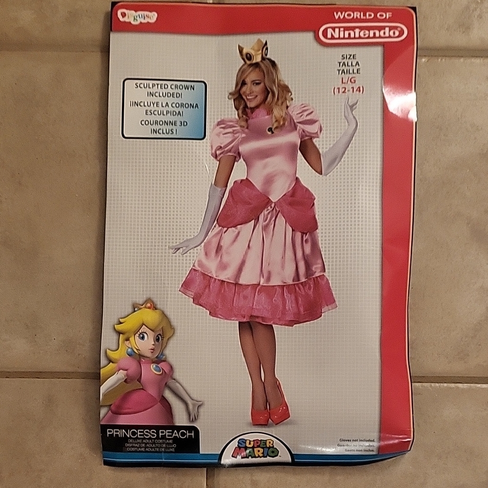 Nintendo Super Mario Brothers Deluxe Princess Peach Costume